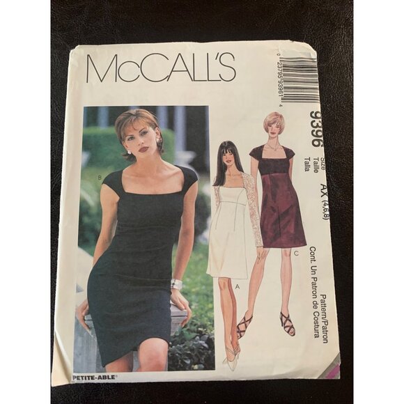 McCall's Misses Dress Sewing Pattern Sz 4 - 8 9396 - Uncut - Picture 1 of 9